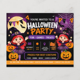 Halloween-Party für Kinder Einladung   Süßer Gruse Flyer