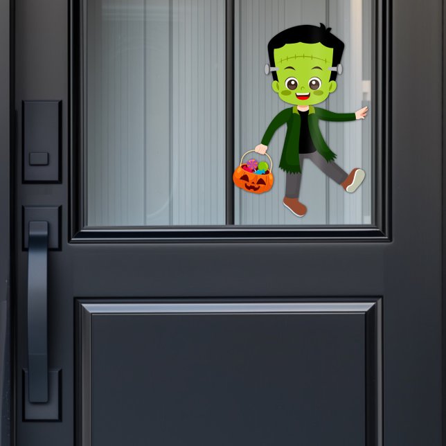Halloween-Party für Kinder Frankenstein Fensteraufkleber (Von Creator hochgeladen)