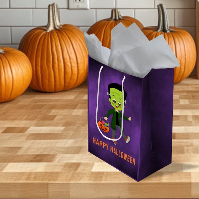 Halloween-Party für Kinder Frankenstein Mittlere Geschenktüte (Von Creator hochgeladen)
