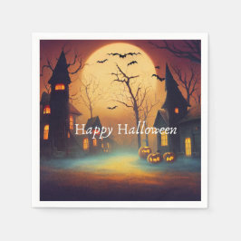 Halloween-Party für Spuk Burgen Serviette