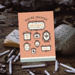 Halloween-Party Gallery Wall Frames Einladung