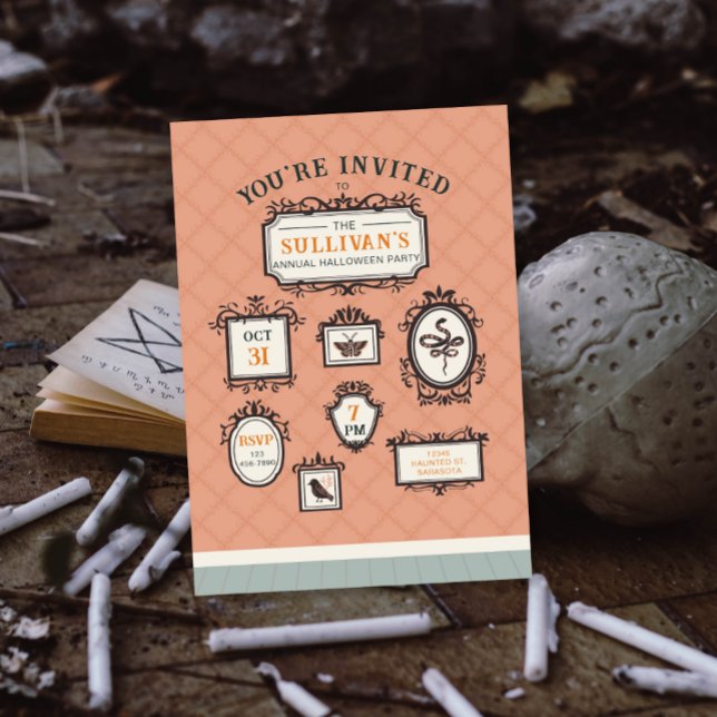 Halloween-Party Gallery Wall Frames Einladung (Von Creator hochgeladen)