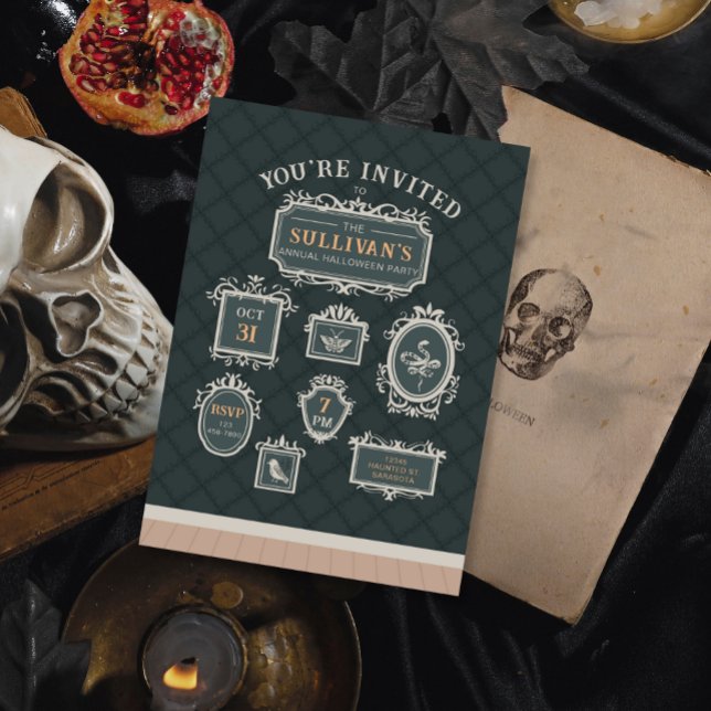 Halloween-Party Gallery Wall Frames Einladung (Von Creator hochgeladen)