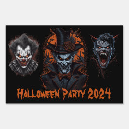 Halloween-Party Gartenschild