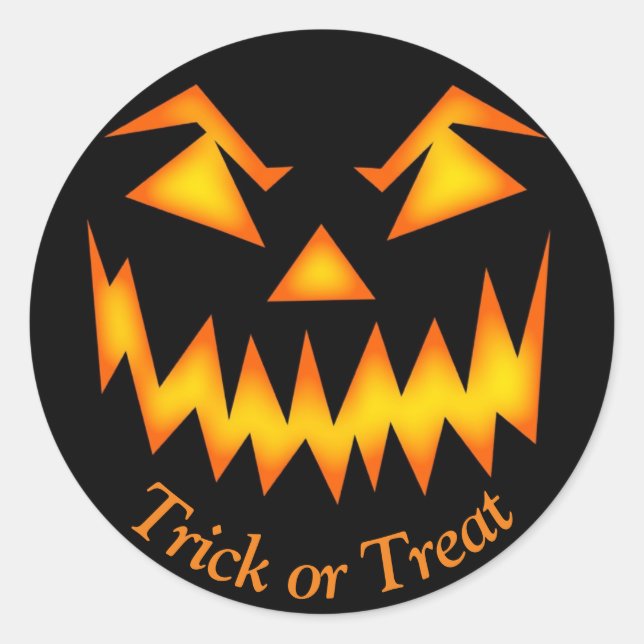 Halloween-Party Gefallen Beutel Beängstigende Aufk Runder Aufkleber (Vorderseite)
