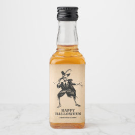 Halloween-Party Gefallen Skeleton Gothic Vintag Alkoholflaschenetikett