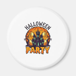 Halloween-Party Geisterhaus Kürbis Fledermäuse_1 Magnet