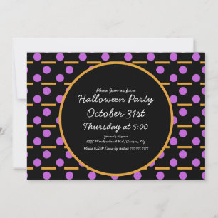 Halloween-Party Geometrische Formen Muster  Einladung