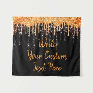 Halloween-Party Geschenk Orange Black Foto Stand P Wandteppich