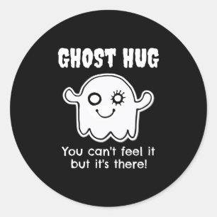 Halloween-Party Ghost Hug Outfit Hugs kostenlos Runder Aufkleber