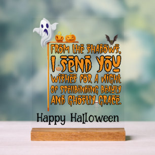 Halloween-Party Ghosted Greetings Acrylschild