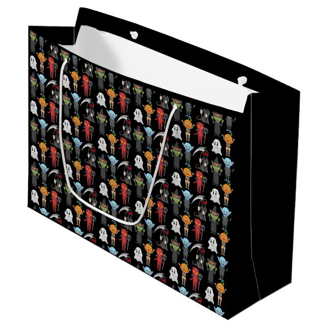 Halloween-Party Gift Bags Große Geschenktüte (Vorderseite Schrägansicht)