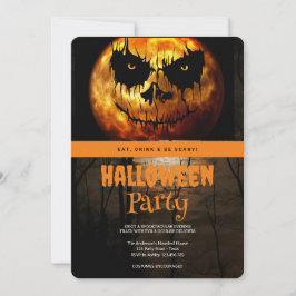 Halloween-Party Gothic Dark Moon Einladung
