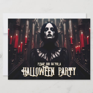 Halloween-Party – Gothic-Dunkle Einladung