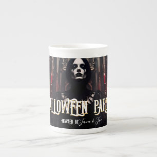 Halloween-Party – Gothic-Dunkle Einladung Prozellantasse