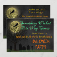 Halloween-Party| Graveyard Crow und Moon