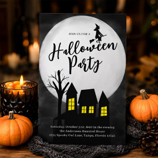 Halloween-Party Grusel-Haus Einladung