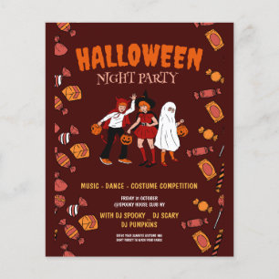 Halloween-Party, Halloween-Nacht Flyer