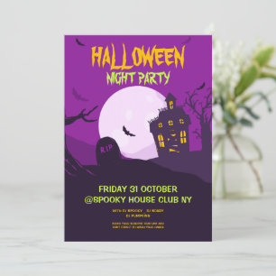 Halloween-Party, Halloween-Night-Party Einladung