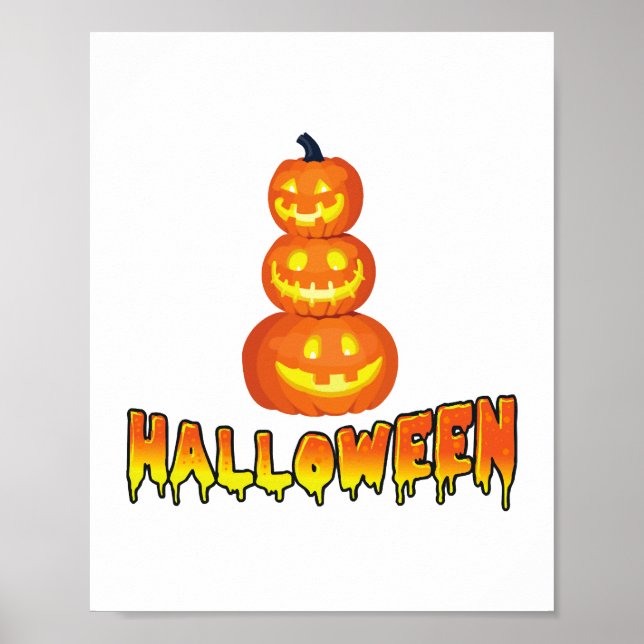 Halloween-Party, Halloween Pumpkins Poster (Vorne)