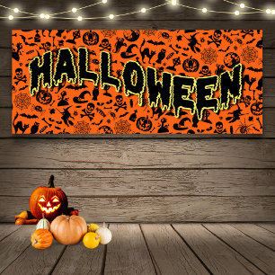 Halloween-Party Happy Halloween spooky Typografie Banner