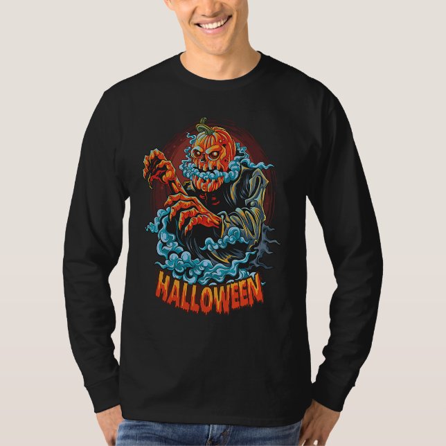 Halloween  Party Happy Pumpkin Graphic Plus Size T-Shirt (Vorderseite)