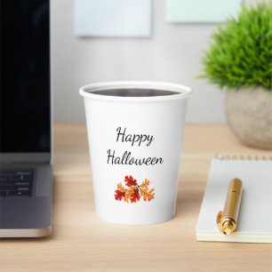 Halloween-Party Herbstlaub Elegante Foliage Pappbecher