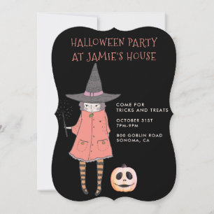 Halloween-Party Hexe Einladung