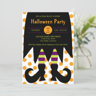 Halloween-Party Hexe Einladung