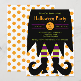 Halloween-Party Hexe Einladung
