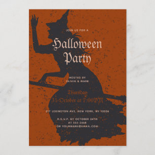 Halloween-Party Hexenzauberer Trick oder Treppenha Einladung