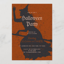 Halloween-Party Hexenzaubertrick oder Treatment Gr Einladung