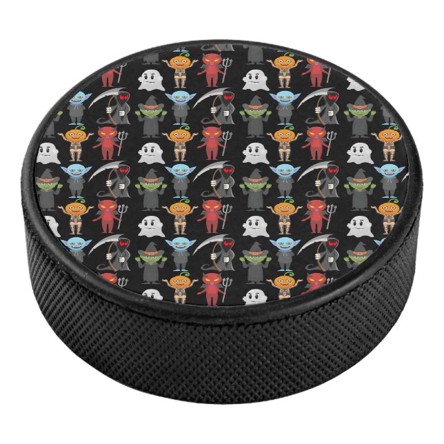 Halloween-Party Hockey Puck (3/4)
