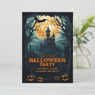 Halloween-Party individuelle Einladung