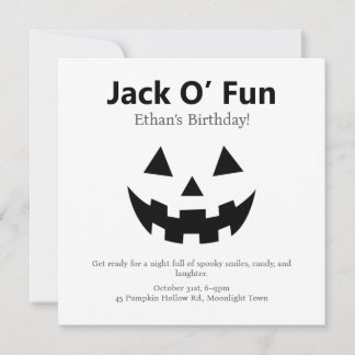 Halloween-Party | Jack O’ Fun Pumpkin Feiertagskarte