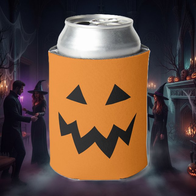 Halloween-Party kann mit Kürbisgesicht gekühlt wer Dosenkühler (Halloween can cooler)