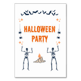 Halloween-Party-Karten Tischnummer