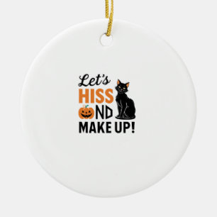 Halloween-Party-Katzen-Mama-Kostüm Langarm-T-Shirt Keramik Ornament