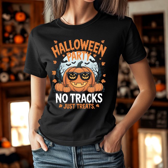 Halloween-Party keine Spuren, nur Leckereien Pumpk T-Shirt (Von Creator hochgeladen)