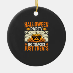 Halloween-Party Keine Tracks Nur Süßigkeiten Kürbi Keramik Ornament