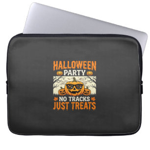 Halloween-Party Keine Tracks Nur Süßigkeiten Kürbi Laptopschutzhülle