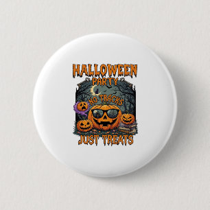 Halloween-Party Keine Tracks Nur Treats Sonnenbril Button