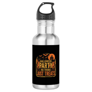 Halloween-Party Keine Tricks Nur Leckerlis Design_ Edelstahlflasche