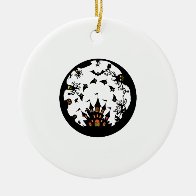Halloween-Party Keramik Ornament (Vorne)