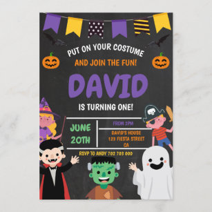Halloween-Party-Kostüm Spooky Einladung