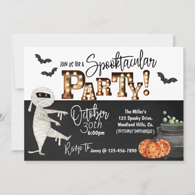 HALLOWEEN-PARTY, KOSTUME-PARTY, SPRACHE (Vorderseite)