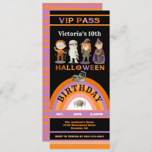 Halloween-Party Kostüme VIP Pass Ticket Einladung