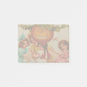 Halloween-Party-Kürbis vintage Post-it Klebezettel