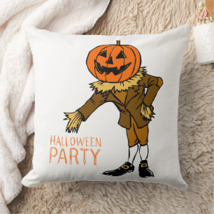 Halloween-Party Kürbismann-Clip-Art, Halloween Kissen