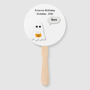 Halloween-Party   Minimales Ghost-Design Fächer